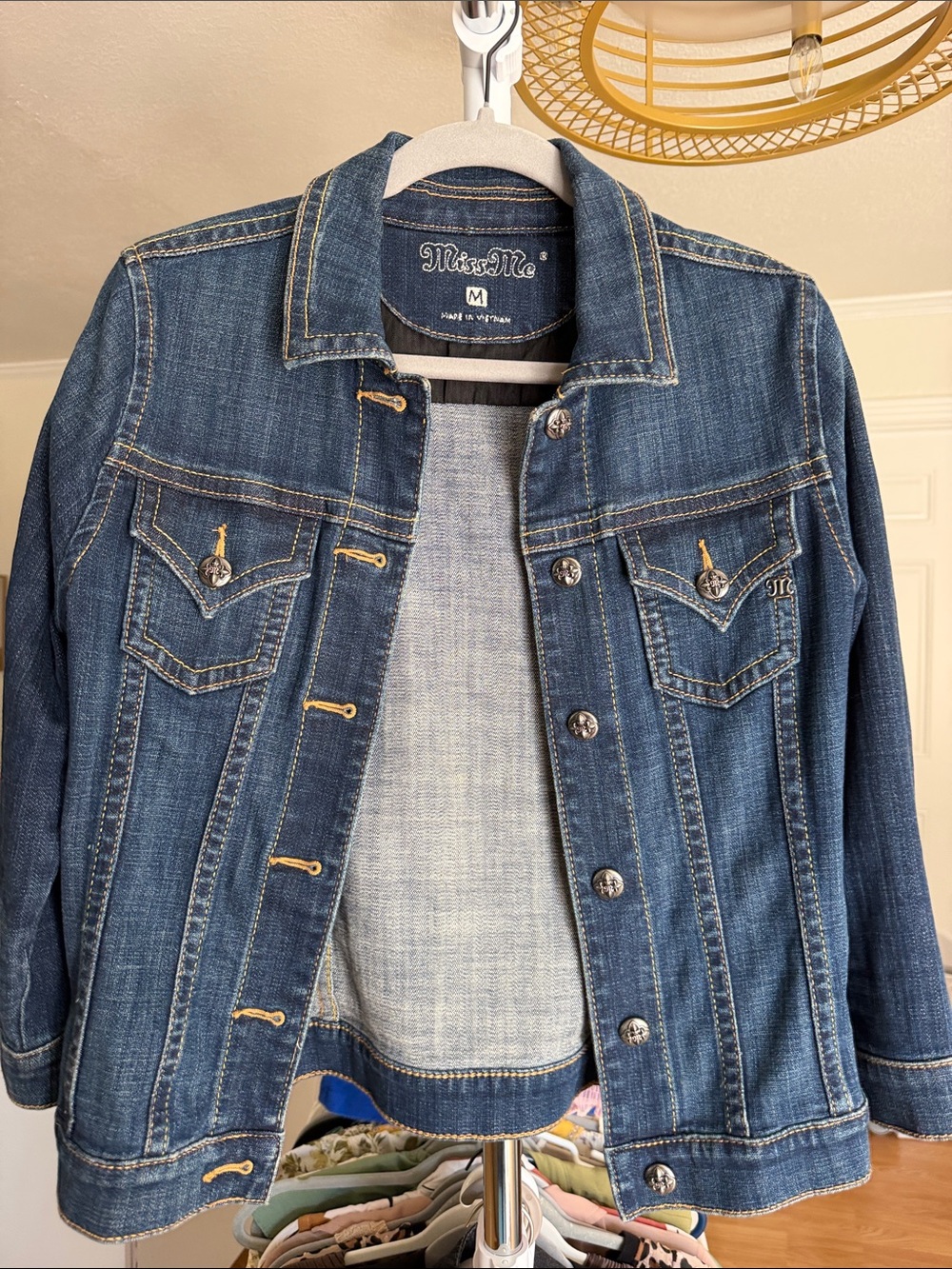 Miss Me Blue Denim Trucker Jacket